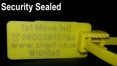 Close up of 1st Move security seal.